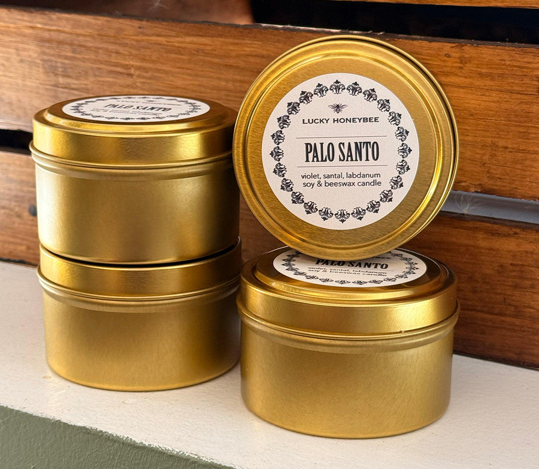 Palo Santo Candle by Lucky Honeybee